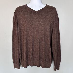 VTG Style V Neck Pullover Sweater Grunge Kurt Cobain XXL Skater Heritage Preppy